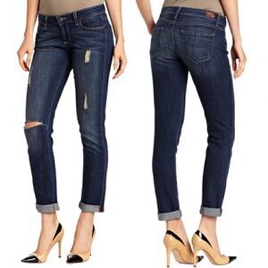 PAIGE Jimmy Jimmy Skinny Distressed Boyfriend Jeans